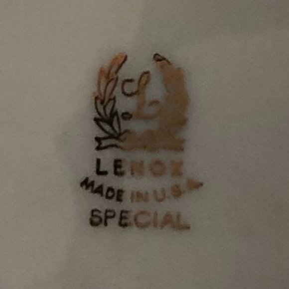 VINTAGE Lenox Special IVORY GOLD GILT SAILING SHIP SCHOONER 10 1/2" Dinner Plate - Picture 5 of 5